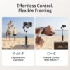 6154M1sCnFL._AC_SL1500_.jpg DJI Osmo Mobile 7P Gimbal Stabilizer for iPhone, Android, Native Tracking, Lighting, 3-Axis Phone Gimbal, Quick Launch, One-Tap Edit, Built-in Extension Rod & Tripod, 10hrs Use, Phone Charging