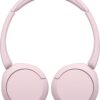 615X3ZlCujL._AC_SL1500_.jpg Sony WH-CH520 Wireless Headphones Bluetooth On-Ear Headset with Microphone and up to 50 Hours Battery Life with Quick Charging, Pink