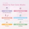 6169kiKFIVL._SL1500_.jpg Naisture 15 Min Pamper Me Kit Korean Spa Skincare Gift Set for Women-Head to Toe with Hair, Face, Eye, Hand, & Foot Masks (7 pcs)