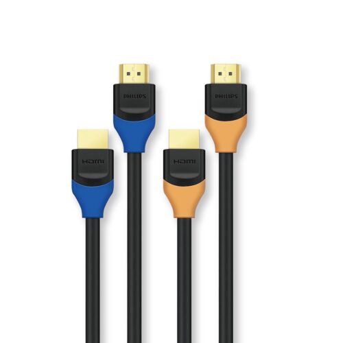 Philips SWV5731BY 4K HDMI Cable 1.5M, 18Gbps, HDR, ARC, 4K@60Hz, 2K@144Hz, 1080P@240Hz, Ultra HD HDMI for PS5, Xbox, TV, Monitor, Projector, Laptop