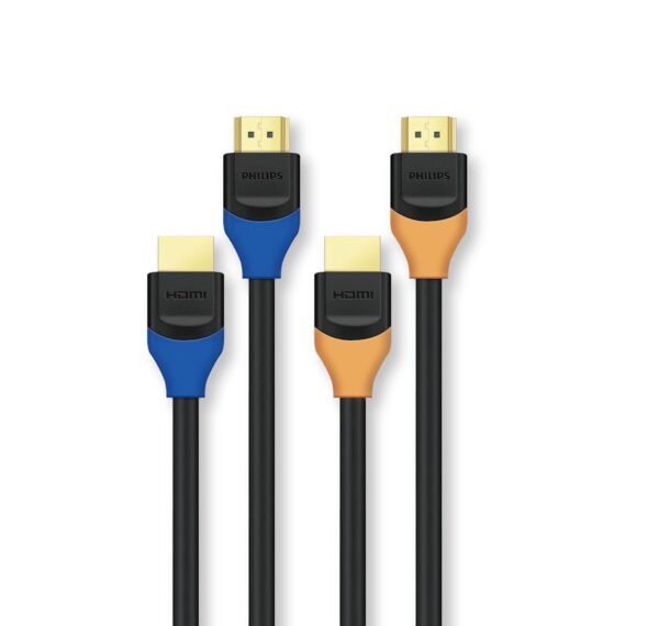 Philips SWV5731BY 4K HDMI Cable 1.5M, 18Gbps, HDR, ARC, 4K@60Hz, 2K@144Hz, 1080P@240Hz, Ultra HD HDMI for PS5, Xbox, TV, Monitor, Projector, Laptop