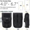 WYNEX Tactical Phone Pouch Molle,Smartphone Holster Bag EDC Utility Cellphone Lock Card Holder Organizer Fit for Waist Belt Case Include Tactical Gear Clip and U.S.A Patch