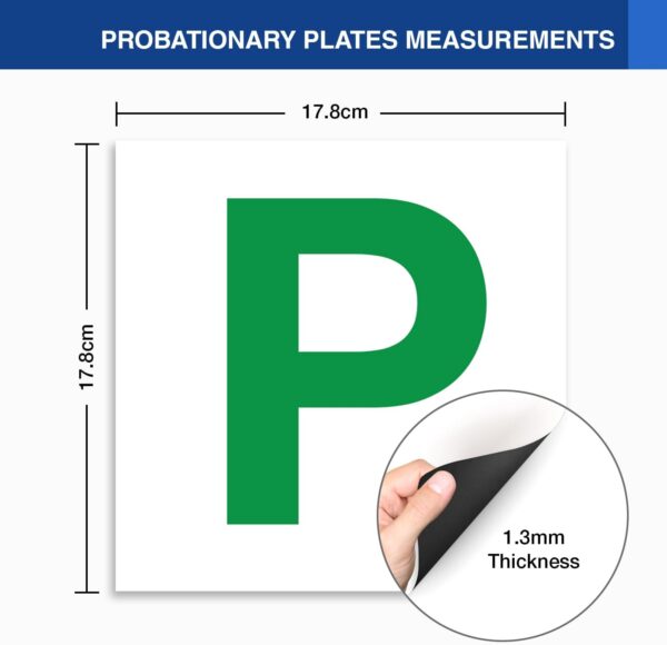 619yqGhZt7L._AC_SL1500_.jpg ARVO 2 Pack Magnetic P Plates for Cars – Strong & Thick Learner Plates – No Melting, No Blow Off, Easy to Move Without Scratching Paint – 178mm x 178mm UK Road Legal Driver Signs