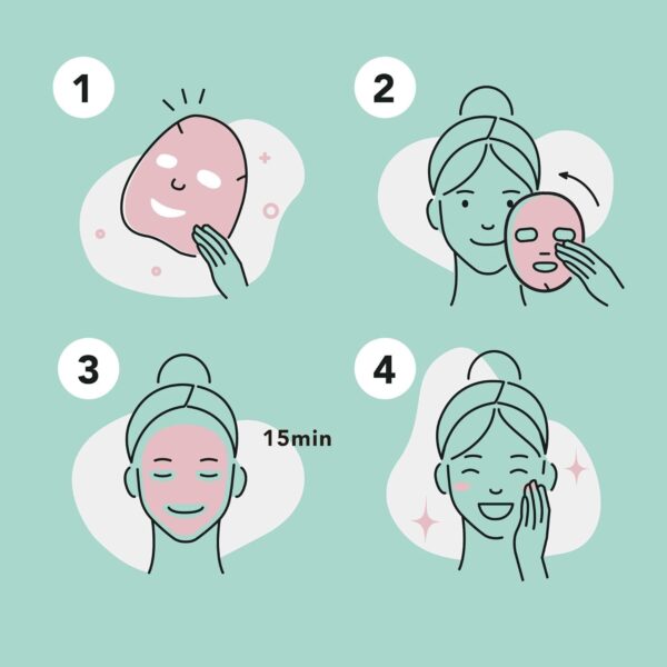 61D65mOj56L._SL1500_.jpg Celavi Essence Facial Face Mask K-Beauty Skincare Korea Skin Care Moisturizing 12 Pack B Set