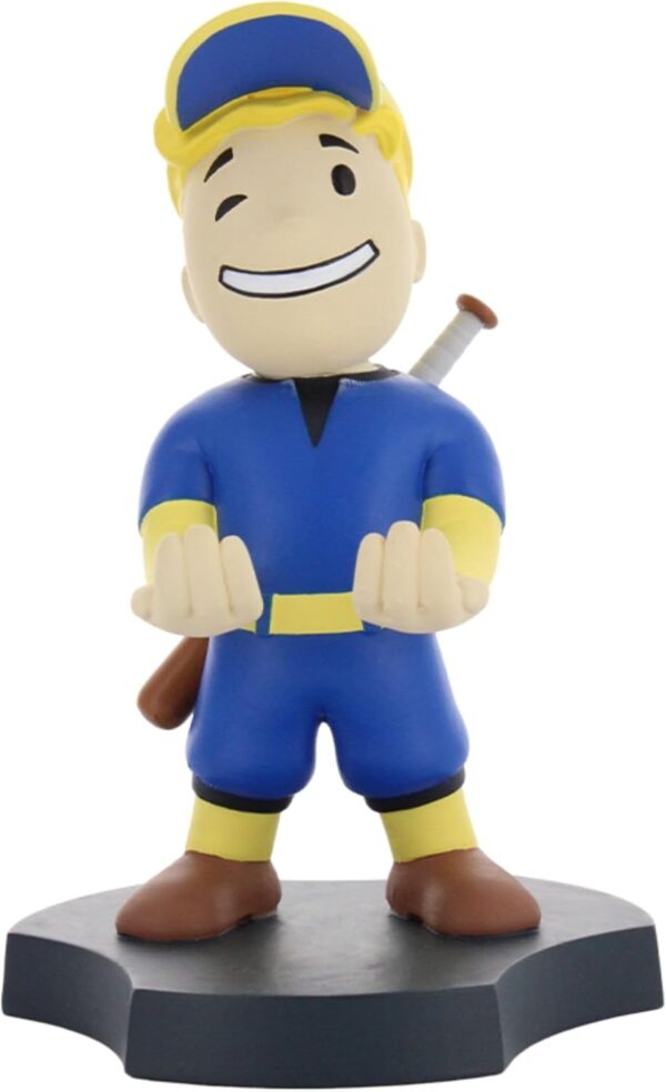 61DwYvZXVfL._AC_SL1500_.jpg Cableguys Minis Fallout Big League Vault Boy Phone Stand & Earbuds Holder - Novelty Phone Stand for Desk and Bedside, In Ear Headphone Holder for Smartphone & Small Devices, Desk Decor Accessories