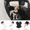Ram® 2 X Dog Car Seat Belts 70CM Adjustable Car Seatbelt Harness Strap For Dogs Cat Travel Strong Durable Clip On Pet Travel Seat Belt
