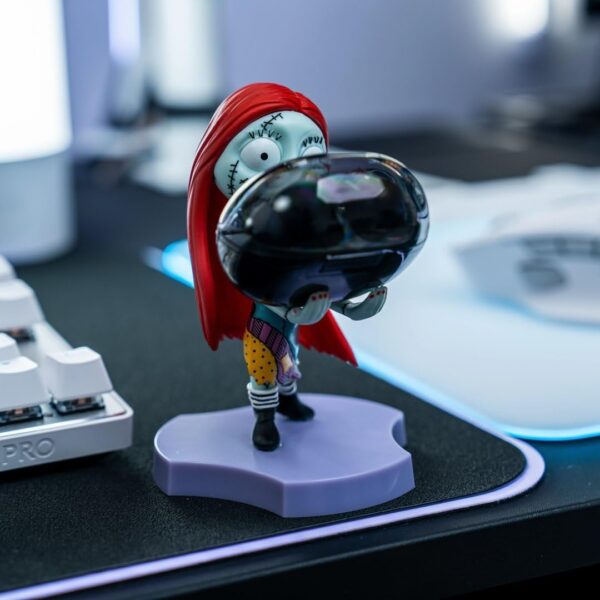 Cableguys Minis Sally Phone Stand & Earbuds Holder - Novelty Phone Stand for Desk and Bedside, In Ear Headphone Holder for Smartphone & Small Devices, Desk Decor and Mobile Accessories
