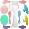 61GczKt1dVL._SL1200_.jpg 9-in-1 Face Scrubber Face Cleaning Brushes Super Soft Silicone Cleanser Brush and Facial Cleansing Massager Brush Face Cleansing Brush Set