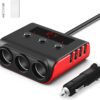 61Hbrxa9hzL._AC_SL1500_.jpg SONRU 120W Fast Car Charger Adapter, Cigarette Lighter Usb Charger,12/24V Multi Sockets Cigarette Lighter Adapter & Splitter, Double Plug Port in Car Charger For iPhone/Samsung & All Car Devices