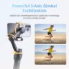 61Jp0N2LnHL._AC_SL1500_.jpg DJI Osmo Mobile 8 Advanced Tracking Combo Gimbal Stabilizer for Phone, AI Native Tracking with Audio & Lighting, 360° Pan Rotation, Built-in Extension Rod&Tripod, 10h Battery
