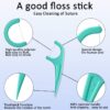 61L7SE-xxqL._AC_SL1200_.jpg FAMILIFE Floss Picks, 240 Count Mint Dental Floss Cleaner, Tooth Picks Flossers with 4 Travel Handy Cases, Helps to Fight Tooth Decay and Keep Your Teeth Clean, Flossing Sticks for Family