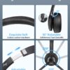 61LrifEU9bL._AC_SL1500_.jpg JIAMQISHI Wireless Headset with Mic for Work, Bluetooth V5.2 Headphones with AI Noise Cancelling Microphone, USB Dongle, Clear Calls & Mic Mute, for Laptop, PC, iPhone & Android Phones