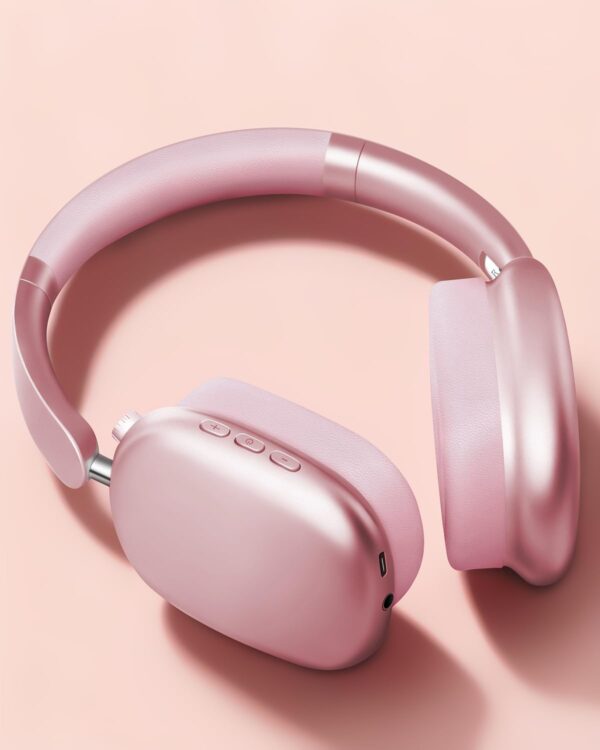 61MsolSKN9L._AC_SL1500_.jpg Wentronic Y01 Wireless Noise Canceling Headphones Bluetooth 5.3 Over Ear Headphones with Microphone, Hi-Res Audio, 48H Playtime, Foldable Comfortable Earpads,Compatible with iOS,Android,PC, Pink