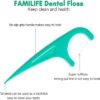 61NKq3T5xUL._AC_SL1500_.jpg FAMILIFE Floss Picks, 240 Count Mint Dental Floss Cleaner, Tooth Picks Flossers with 4 Travel Handy Cases, Helps to Fight Tooth Decay and Keep Your Teeth Clean, Flossing Sticks for Family