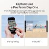 61O11eCfRZL._AC_SL1500_.jpg DJI Osmo Mobile 7P Gimbal Stabilizer for iPhone, Android, Native Tracking, Lighting, 3-Axis Phone Gimbal, Quick Launch, One-Tap Edit, Built-in Extension Rod & Tripod, 10hrs Use, Phone Charging
