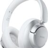 BERIBES Upgraded Hybrid Active Noise Cancelling Wireless Headphones with Transparent Modes,70H Playtime Bluetooth Headphones Wireless with Mic, Deep Bass,3.5MM Cable,Soft-Earpads,Fast Charging-Silver