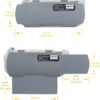 Car Visor Sunshade Extender, Window Shade, Anti-Glare Sun Blocker for Driver or Front Seat Passenger,1 Piece (Gray)