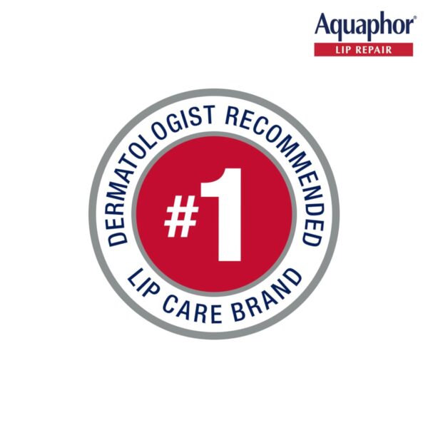 61RKJWpP-eL._SL1500_.jpg Aquaphor Lip Repair Ointment, Moisturizing Lip Balm Pack, Relieves Dryness, 0.35 Tube, Pack of 2