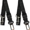Ram® 2 X Dog Car Seat Belts 70CM Adjustable Car Seatbelt Harness Strap For Dogs Cat Travel Strong Durable Clip On Pet Travel Seat Belt