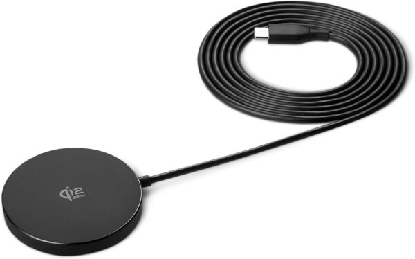 61SwLCvaOxL._AC_SL1500_.jpg Amazon Basics 25W Qi2.2 Certified Wireless Charging Pad, MagSafe Compatible for iPhone 17/16/15/14/13/12, Magnetic Compatible for Android, Google Smartphones, Black (Adapter Not Included)