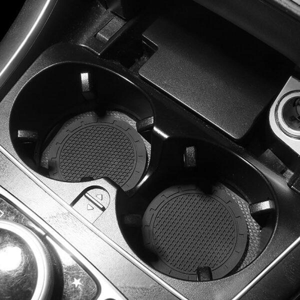 Ram® Universal Car Cup Holder Coasters, Anti-Grip Cup Holders for Car Truck SUV, Pack of 2
