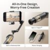 61UBiwT4i7L._AC_SL1500_.jpg DJI Osmo Mobile 7P Gimbal Stabilizer for iPhone, Android, Native Tracking, Lighting, 3-Axis Phone Gimbal, Quick Launch, One-Tap Edit, Built-in Extension Rod & Tripod, 10hrs Use, Phone Charging