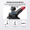 61UfhM32J9L._AC_SL1500_.jpg NEEWER 3" Suction Cup Camera Mount Bracket with Ball Head Magic Arm, 1/4" ARRI Holes, Quick Release Car Mount with Holder & Action Cam Adapter Compatible with DJI Insta360, CA104