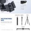 61Vp-ALsFL._AC_SL1500_.jpg NEEWER Smartphone Tripod Mount Aluminum Alloy, 360° Rotatable Phone Stand Holder Clamp with Cold Shoe & Arca Type Base Compatible with iPhone 15 Pro Max Galaxy S24 Ultra Pixel & 2.6"-4" Wide Phones