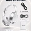 61VLBITKDXL._AC_SL1402_.jpg Wentronic Y05 Bluetooth Over-Ear Headphones with Active Noise Cancelling, Hi-Res Audio, 48H Playtime, Built-in Mic, Wired/Wireless, Works with iOS, Android & PC, Silver