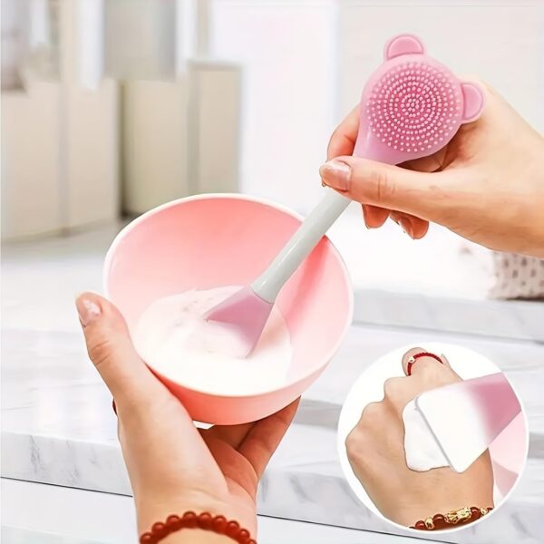 6-Piece Facial Care Tool Set, Deep Cleansing SPA Mask Brushes & Exfoliating Tools with Velvet Headband, Portable Skincare Kit for Women - Perfect Mother's Day Gift