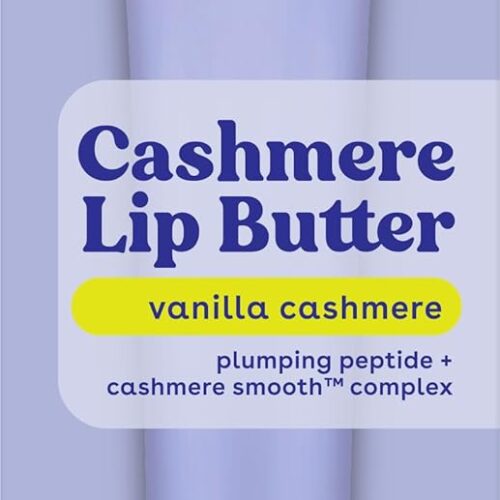 61Ye4Q4Qh8L._SL1500_.jpg eos Vanilla Lip Butter - Plumping Peptides, Smoothing Formula, Shea Butter, Lip Mask, Lip Moisturizer, Soft Lips, 0.35 fl oz