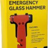 AA Emergency Car Window/Glass Hammer Seatbelt Cutter Rescue Tool AA6240 - Essential For Quick Vehicle Escape – With Mounting Screws And Bracket, Red