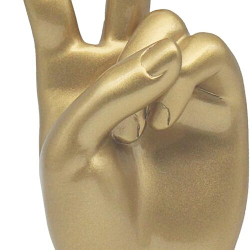 61az87SBjwL._AC_SL1500_.jpg Lesser & Pavey Peace Hands Gold Home Decor Figurines & Ornaments For Home & Office | Decorative Accessories Statues For Indoor & Outdoor | Lovely Gifts for Women & Men