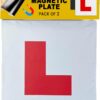 61bIxFAizdL._AC_SL1500_.jpg Extra Strong 2 Pack L Plates Magnetic For Car, Extra Thick Learner Plates Magnetic, No Melting No Blow Off Easy To Move Without Scratching Painting Off