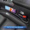 61bvLknK9DL._AC_SL1010_.jpg 2PC Multifunctional Car Seat Gap Filler, Universal Gap Filler Pad with Phone Holder, Seat Clip Seam Leak Stopper Storage Strip Interior Accessories, for SUV Car Truck Seat (Red)