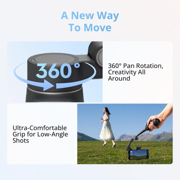 61c1aJf9eL._AC_SL1500_.jpg DJI Osmo Mobile 8 Advanced Tracking Combo Gimbal Stabilizer for Phone, AI Native Tracking with Audio & Lighting, 360° Pan Rotation, Built-in Extension Rod&Tripod, 10h Battery