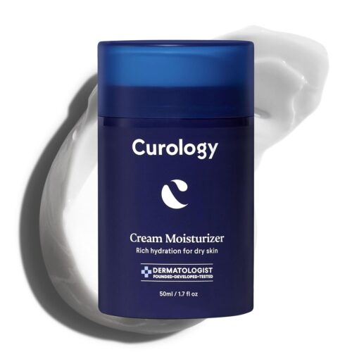 61eLT6YGunL._SL1500_.jpg Curology Cream Moisturizer, Rich Hydrating Face Lotion for Dry Skin, with Shea Butter and Hyaluronic Acid, 1.7 fl oz