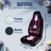 GENANY Horror Nightmare Skellington Couple 2 Front Car Seat Covers, Black/White Polyester, Universal Fit, Automotive Seat Covers, Compatible with Car, Truck, SUV