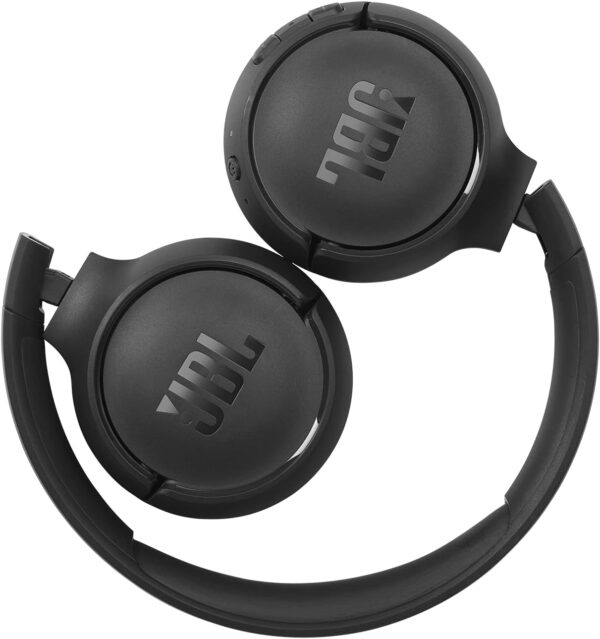 61eQTyggHXS._AC_SL1500_.jpg JBL Tune 510BT - Bluetooth headphones with up to 40 hours battery, microphone for call, foldable and comfortable, Android and iOs compatible (Black)