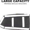METYOUCAR Car Trunk Organizer Compatible with LR Discovery 5 2017-2024 L462 Trunk Left Side Storage Bag with Multifunctional Large Capacity Stable Collapsible (Black)
