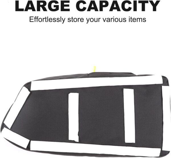 METYOUCAR Car Trunk Organizer Compatible with LR Discovery 5 2017-2024 L462 Trunk Left Side Storage Bag with Multifunctional Large Capacity Stable Collapsible (Black)