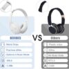 BERIBES Bluetooth Headphones Over Ear, 65H Playtime and 6 EQ Music Modes Wireless Headphones with Microphone, HiFi Stereo Foldable Lightweight Headsets, Deep Bass for Home Office Cellphone PC Ect.