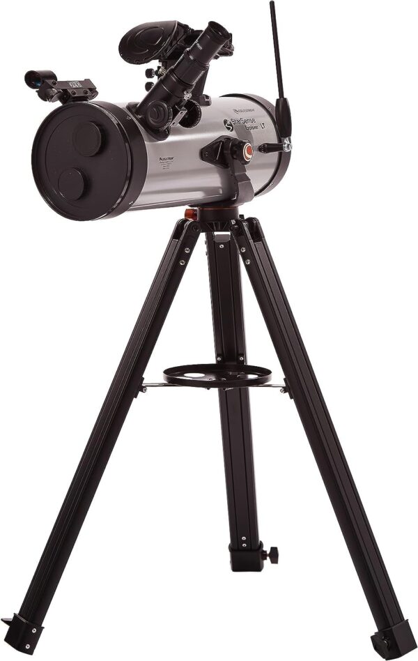 61iTJjMee8L._AC_SL1500_.jpg Celestron 22453 StarSense Explore LT127AZ Newtonian Reflector Telescope, Smartphone App-enabled, includes Two Eyepieces, 2xBarlow lens, Phone Dock/Height-adjustable Tripod, iOS/Android Compatible