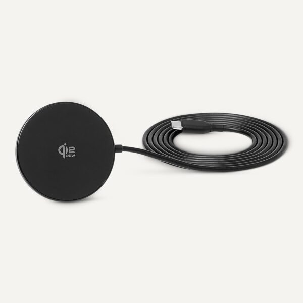 61kCDgXYH6L._AC_SL1500_.jpg Amazon Basics 25W Qi2.2 Certified Wireless Charging Pad, MagSafe Compatible for iPhone 17/16/15/14/13/12, Magnetic Compatible for Android, Google Smartphones, Black (Adapter Not Included)