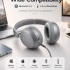 61kIDUv0PsL._AC_SL1402_.jpg Wentronic Y05 Bluetooth Over-Ear Headphones with Active Noise Cancelling, Hi-Res Audio, 48H Playtime, Built-in Mic, Wired/Wireless, Works with iOS, Android & PC, Grey