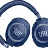 JBL Live 770NC - Wireless Over-Ear Headphones with True Adaptive Noise Cancelling with Smart Ambient, Up to 65 Hours of Battery Life, Comfort-fit Fabric Headband & Carrying Pouch (Blue)