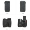 61kS8D4J9fL._AC_SL1500_.jpg CONTACTS Genuine Leather Pen Case Handmade Vintage Pen Holder Zip Pouch for Men/Women Travel Elegant Office Desk Accessories Pencil Organizer Box Grey