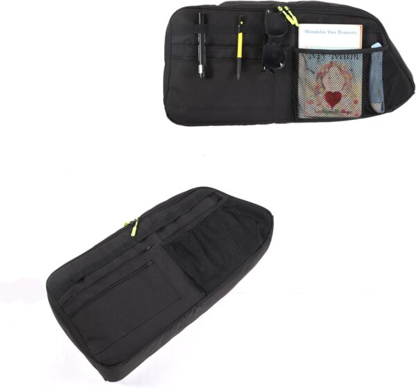 METYOUCAR Car Trunk Organizer Compatible with LR Discovery 5 2017-2024 L462 Trunk Left Side Storage Bag with Multifunctional Large Capacity Stable Collapsible (Black)
