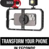 61lJiEjjCWL._AC_SL1500_.jpg RODE Phone Cage Magnetic Mobile Filmmaking Cage, For Smartphone Content Creation, Five Cold Shoe Mounts, Cable Management Slots, High-Grade Aluminium