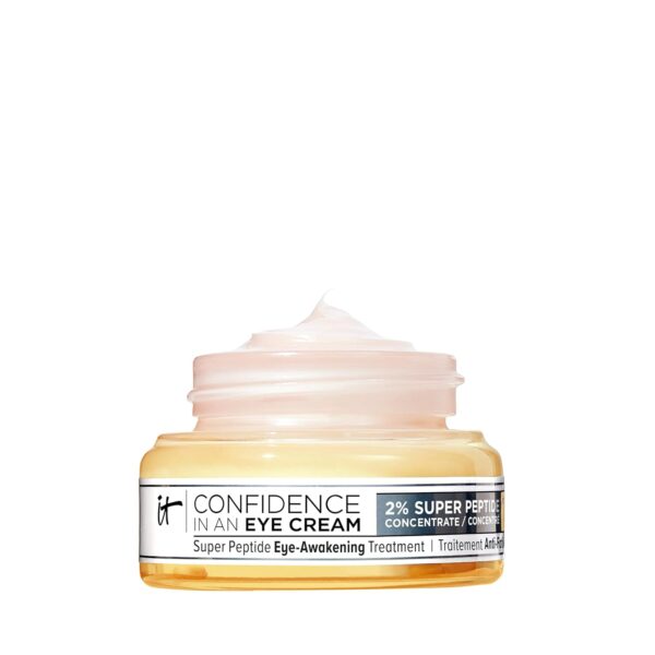 61lfx1XBuL._SL1500_.jpg IT Cosmetics Confidence in an Eye Cream - Anti Aging Peptides Moisturizer, Dark Circles & Wrinkles, Lightweight 48H Hydration, 2% Super Peptide Concentrate, Smooth & Brighten Undereye, All Skin Types